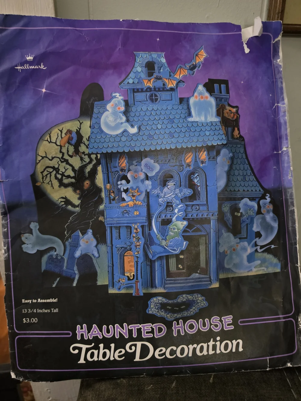 Hallmark Blue Haunted House Table Decoration - Halloween Party Decor